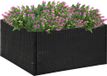 Maison Exclusive - Bac à plantes noir 80 x 80 x 40 cm en rotin synthétique