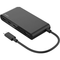 Belkin AVC021HQBK interface hub USB Type-C 10000 Mbit/s Zwart