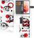 B2Ctelecom Telefoonhoesje met Naam Samsung Galaxy S21 Skull Red