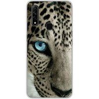 Oppo Bedrukt siliconen hoesje compatibel met Oppo A31 Oeil de leopard