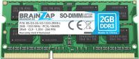BRAINZAP 2GB DDR3 1333MHz PC3L-10600S SO-DIMM CL9 2Rx8 1.35V Unbuffered Non-ECC RAM mémoire vive pour ordinateur portable module de mémoire