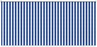 vidaXL Buitenrolgordijn 90% UV-blok Blauw en witte streep 355 cm