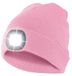 LIGHTOUSE: kap met oplaadbare led-koplamp. Roze