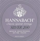 Hannabach Klassieke Gitaarsnaren Profi Pack Silver 200 Medium/High Tension - 10x Volledige Set Met Nylon Discant - 900PPMHT