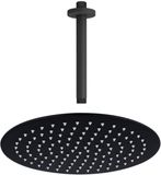 FortiFura Calvi Hoofddouche - 25cm - Rond - Mat Zwart