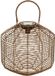 Atmosphera Solar tuin lantaarn - naturel - rotan kunststof - 30 x 30 cm - buiten - Led licht