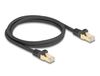 DeLOCK 80317 Câble réseau Noir 1 m Cat6a S/FTP