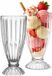 Alessandro ijscoupe Venice - 2x stuks - glas - kristal - 360 ml - 18 x 8 cm - coupelles à glace