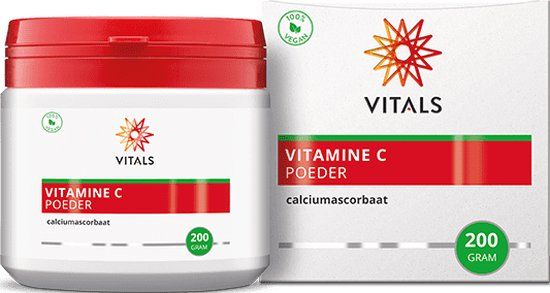 Vitals - Vitamine C Poeder - Calciumascorbaat - 200g