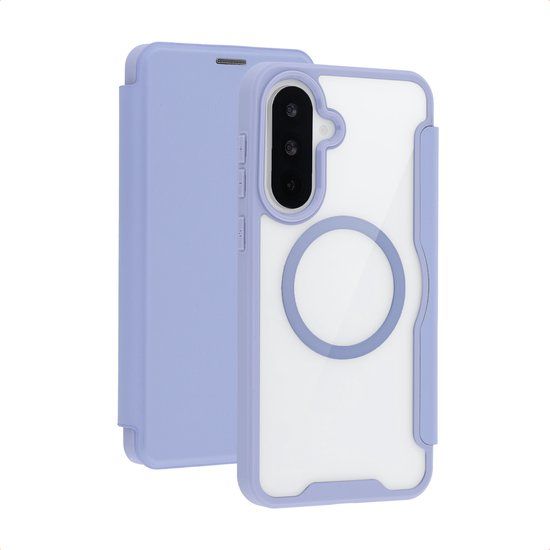 imoshion Transparante Bookcase met MagSafe voor de Samsung Galaxy A37 (5G) - Lila