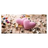 Homemania Afbeelding met hart, voor woonkamer, slaapkamer, meerkleurig, 70 x 3 x 100 cm, HM20KNV70 x 100 – 49, polyester, hout