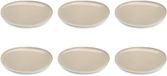 Medard de Noblat Oslo Linen Dinerbord 28 cm - 6 delig - Aardewerk - Wit/Linen