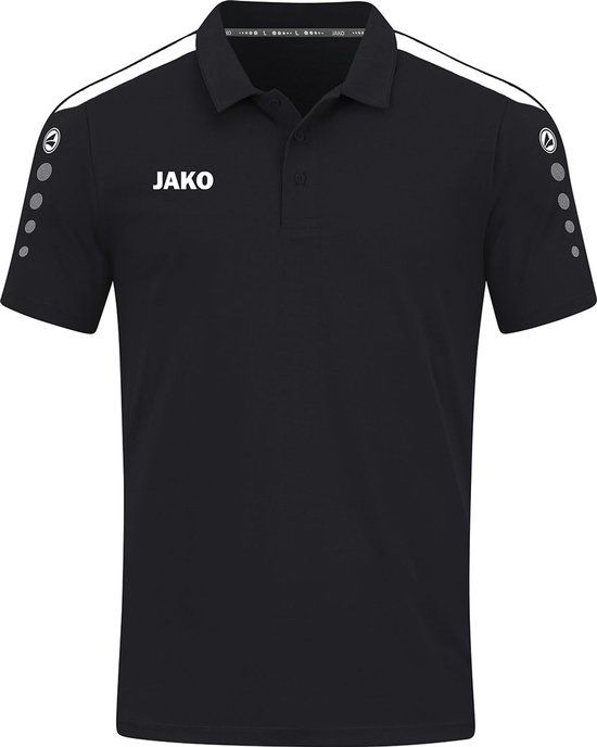 JAKO Power Polo - Zwart - Maat M - Heren