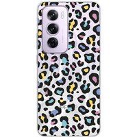 Oppo Siliconen hoesje - Compatibel met Oppo Reno 12 Pro - ontwerp leopard colore