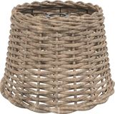 vidaXL - Plafondlampenkap - Ø30x20 cm - wicker - bruin