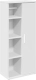 vidaXL Badkamerkast met rolhouder, wit, 39 x 22 x 90 cm