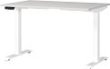 Germania bureau 7907-642, in lichtgrijs/wit, EL. in hoogte verstelbaar, 120 x 120 x 80 cm (b x h x d)