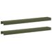 vidaXL Afdekprofiel voor tuinafboording 2 st 100 x 15 x 5 cm Staal