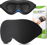 Merkloos / Sans marque SnelShoppen - 3D Slaapmasker voor Zijslapers, Ergonomisch Ontwerp, Lichtdicht en Ademend, Verstelbare Elastische Band, Effen