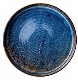 Merkloos / Sans marque Verlo Deep Blue, dinerbord Ø 30 cm, kleur diepblauw, glanzende afwerking, moderne stijl, ambachtelijk effect, creatieve plaat, verfijnde tafel, professioneel gebruik