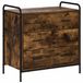 vidaXL Commode Chêne fumé 70 x 39,5 x 71 cm Bois transformé