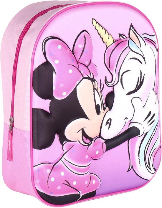 Minnie Mouse 3D Unicorn Rugzak - Roze - 31cm