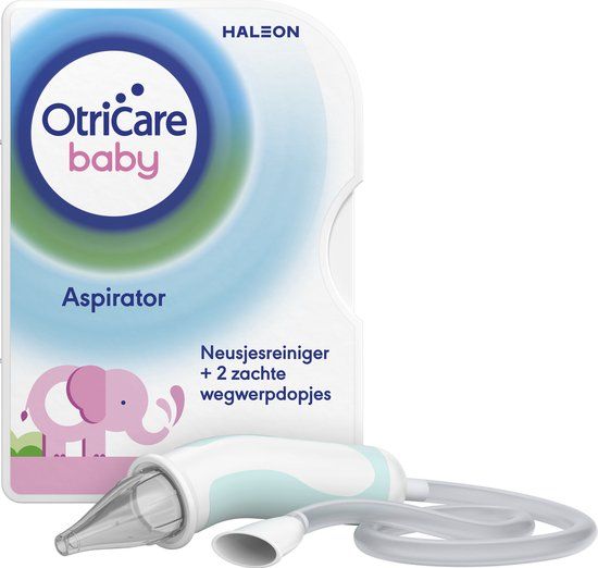OtriCare Baby Aspirator - Neusjesreiniger - Verstopte Neus - Zachte Manier Verwijderen Neusslijm - Eenvoudig en Hygiënisch Gebruik - Help je baby beter ademen, eten en slapen - 1 stuk