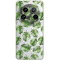 Xiaomi Bedrukt siliconen hoesje compatibel met Xiaomi 14 Ultra Feuilles de monstera