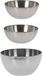 Excellent Houseware voedsel serveerschalen - Set 5x - RVS - D20/D13 cm