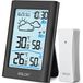 Merkloos Weerstation Weerstation met buitensensor - Draadloos - DCF-radioklok - Binnen en buiten