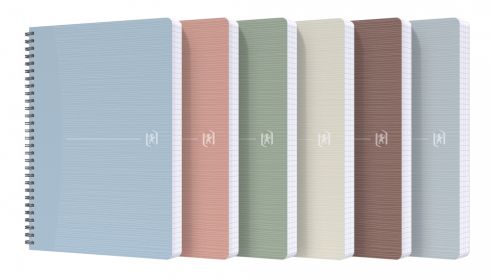 Oxford A4 Spiral Notebook - 90 Sheets - Assorted Colors - Squared Paper