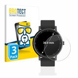 BROTECT Screenprotector 3 Stuks voor Horloges (Rond, ø: 30 mm) Beschermglas transparant