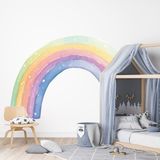 Ambiance Sticker Vliesbehang Voorgelijmd Reuzenmuurschilderingen Regenboog Fresco - H85 x L60 cm