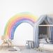Ambiance Sticker Vliesbehang Voorgelijmd Reuzenmuurschilderingen Regenboog Fresco - H85 x L60 cm