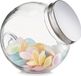 Zeller Candystore voorraadpot/snoeppot - rond met deksel - 2900 ml - transparant glas