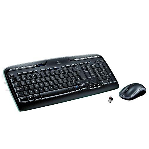 Logitech MK330 draadloos toetsenbord en muis combo, QWERTY Spaanse lay-out - zwart