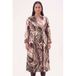 YOEK robe mi-longue Plus Size avec ceinture et imprimé - multicolore
