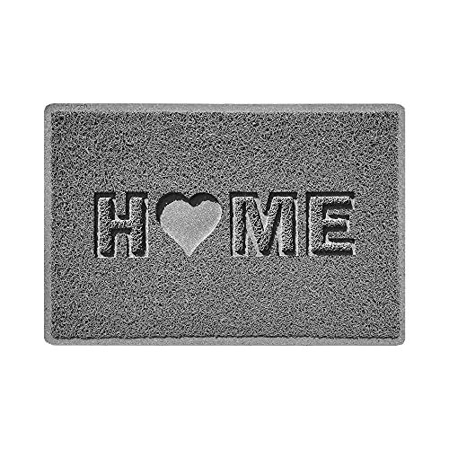 Nicoman LOVE at HOME Deurmat 60x40cm - Rustig grijs | Indoor/Outdoor | Vuil-Trapper Vloermat