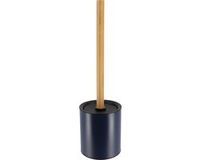 Tendance Toiletborstel met houder 103 series - Blauw - Metaal/Bamboe Hout