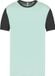 Tweekleurig herenshirt jersey met korte mouwen 'Proact' - Ice Mint/Dark Grey - XS