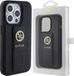 Guess GUHCP15LPGSSADK iPhone 15 Pro black hardcase Grip Stand 4G Saffiano Strass