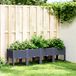 vidaXL Plantenbak met poten 160x40x42 cm polypropeen blauwgrijs
