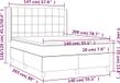 vidaXL Boxspringbed met matras, lichtgrijs, 140x200 cm, fluweel