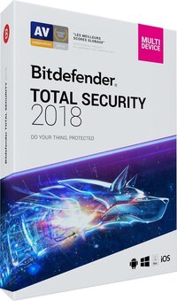 Bitdefender Total Security 2018 - 10 Apparaten - 2 Jaar - Windows / iOS/ MAC / Android