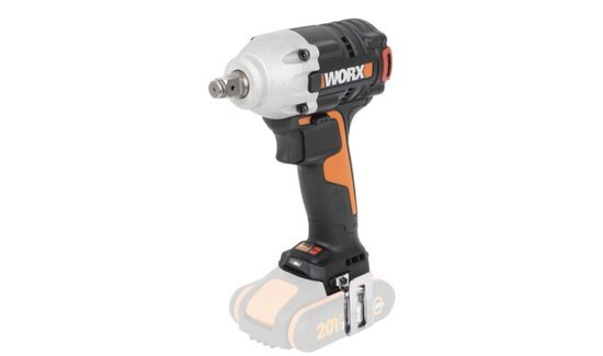 Worx WX272.9 Borstelloze accu-slagschroevendraaier 20 V - 300 Nm, met variabele 3 versnellingen transmissie en LED-licht - ideaal voor diverse schroefwerkzaamheden - zonder accu en oplader