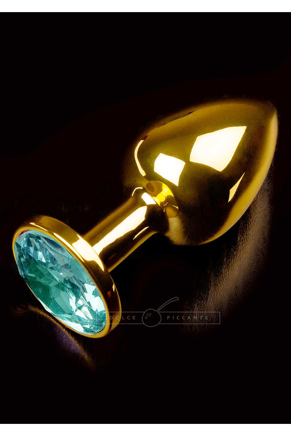 Dolce Piccante Buttplug Jewellery Gold Small Emerald