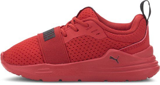 Puma Wired Run AC Kindersneakers felrood/zwart Unisex Maat: Kinderen Lente/Zomer 2021