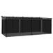 Prieel met zijwanden van gaas 6x3 m staal anthracite