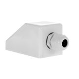 Offgridtec© 006410 Dakdoorvoertule enkelvoudig, wit, Heavy Duty, voor camper/caravan/boot, kabeldoorvoer voor zonnekabel, ABS-kunststof, 1 stuk