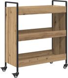 vidaXL Keukentrolley Artisan Eiken 70 x 30 x 82 cm